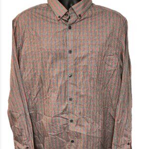 Kenneth Cole Men's XL Multicolor Long Sleeve Button Down Collared Dress Shirt